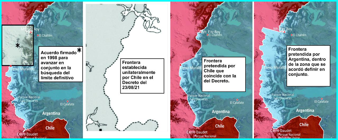 mapa chalten en decreto de Chile