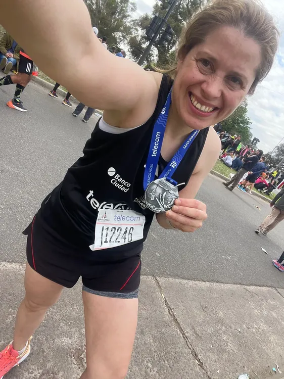 Vanesa Atleta Maratón de Buenos Aires