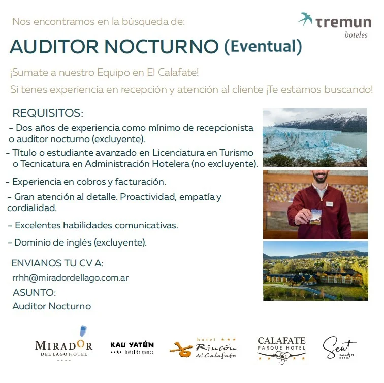 Tremun - Auditor Nocturno eventual 19 al 22 mar