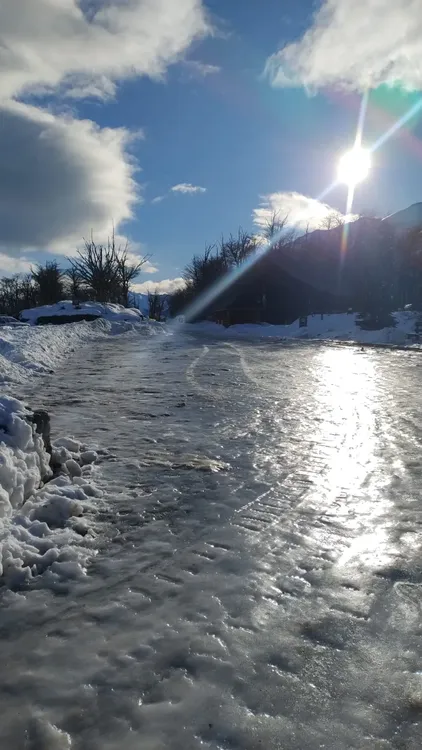 cierre camino al glaciar