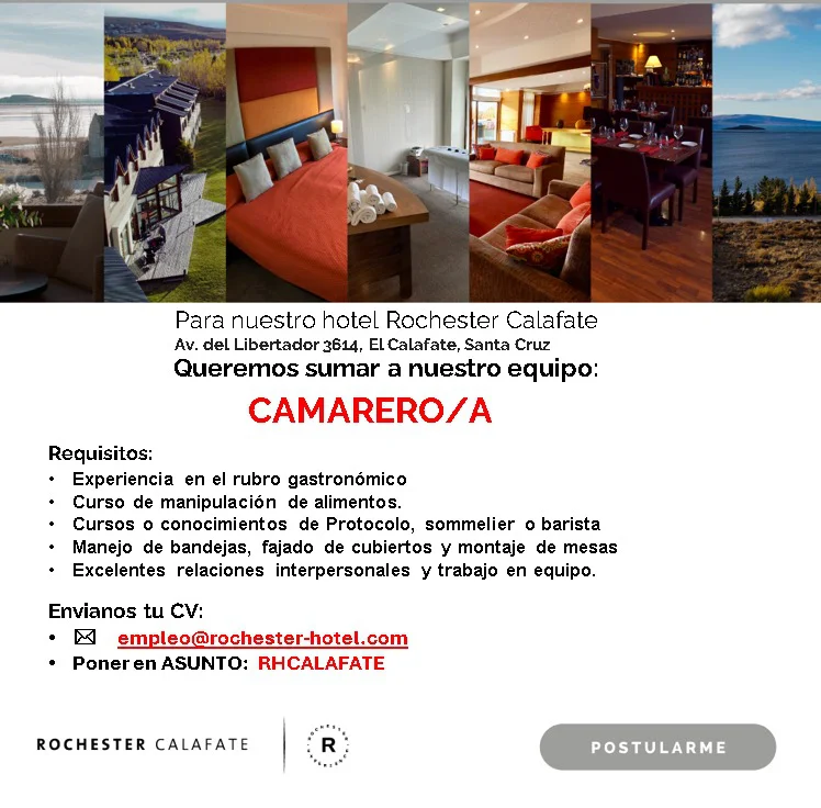 Rochester-camarero 01 al 03 sep