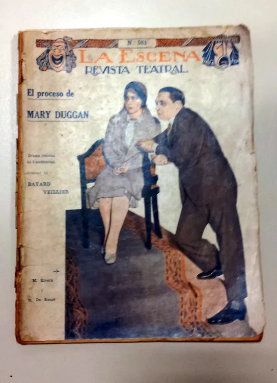 Bayard Veillier El proceso de Mary Duggan La Escena Revista Teatral AÑO XII N° 581 Buenos Aires, 15 agosto 1929