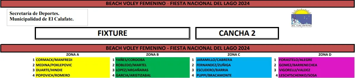 Beach Voley femenino Duplas 2024