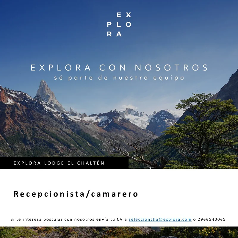 Explora - Recepcionista y camarero 17 al 23 marzo