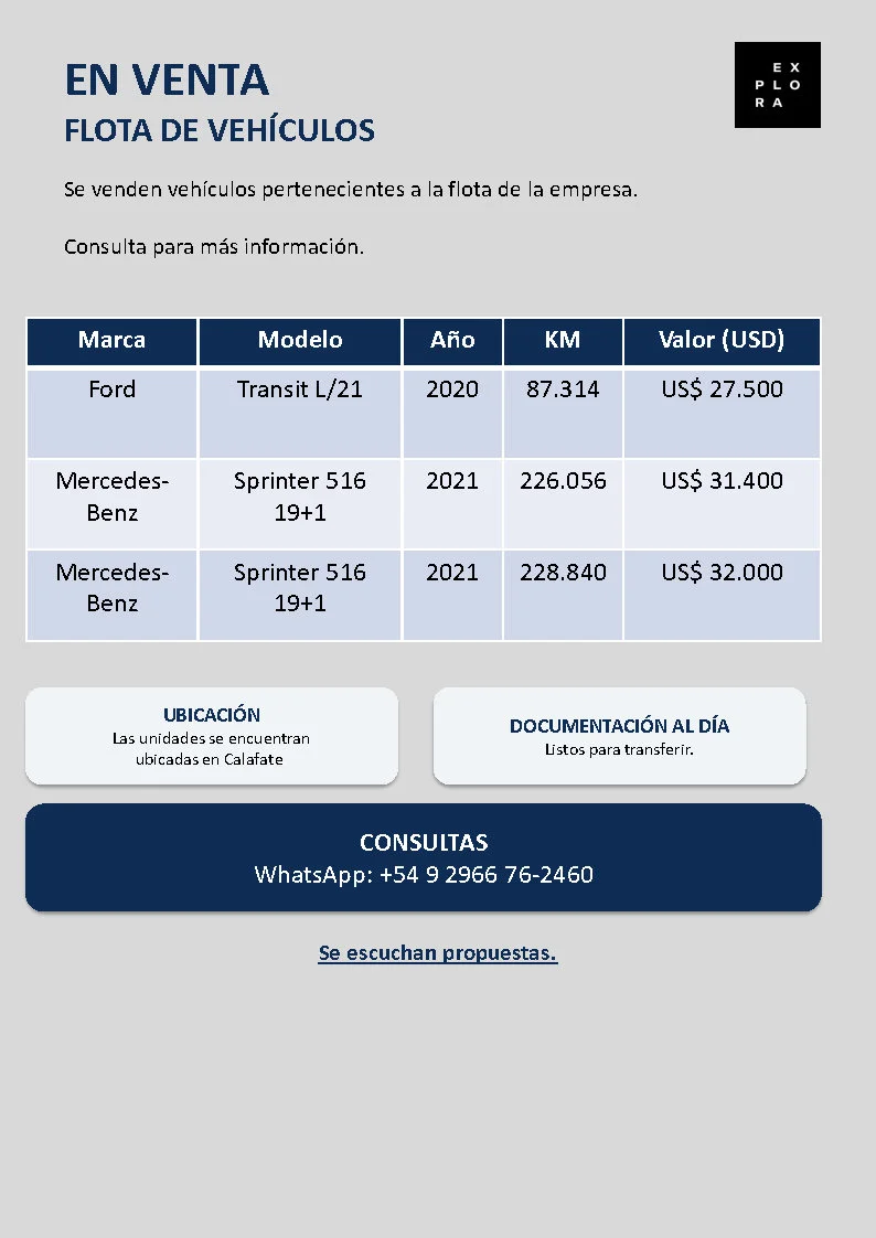 Flyer Venta Flota
