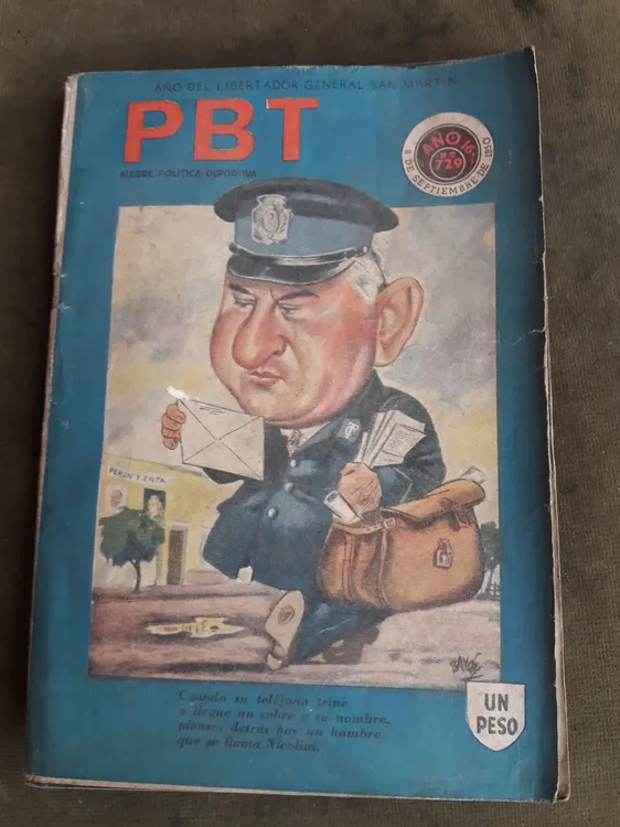FOTO ARV BATÓN. REVISTA PBT N° 729 AÑO 16. BUENOS AIRES 8 DE SEPTIEMBRE DE 1950