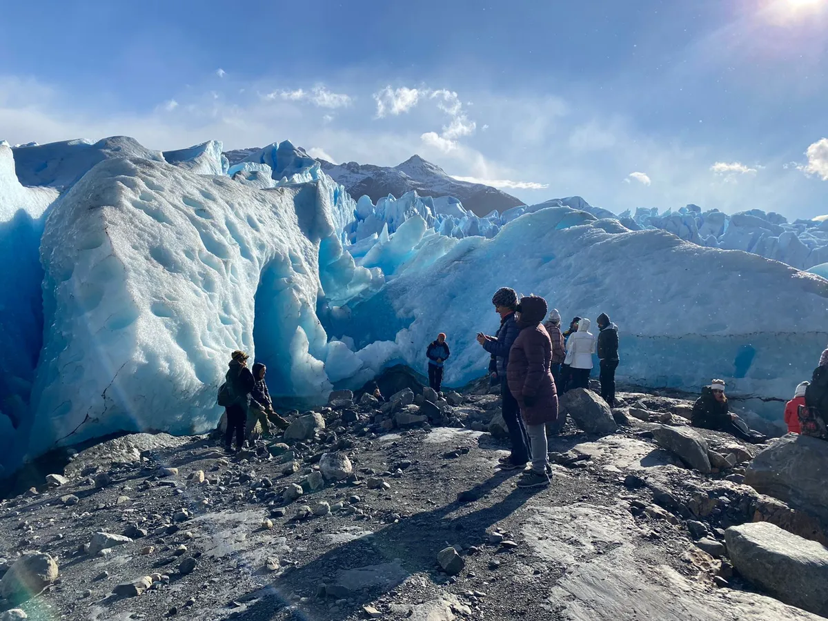 turistas glaciar