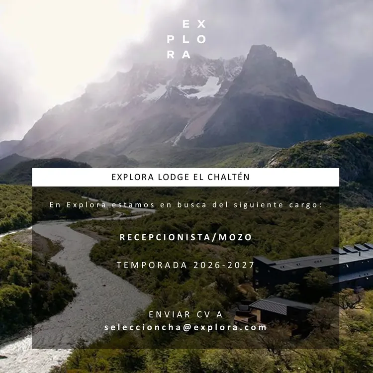 Explora - Recepcionista 24 al 30 jun