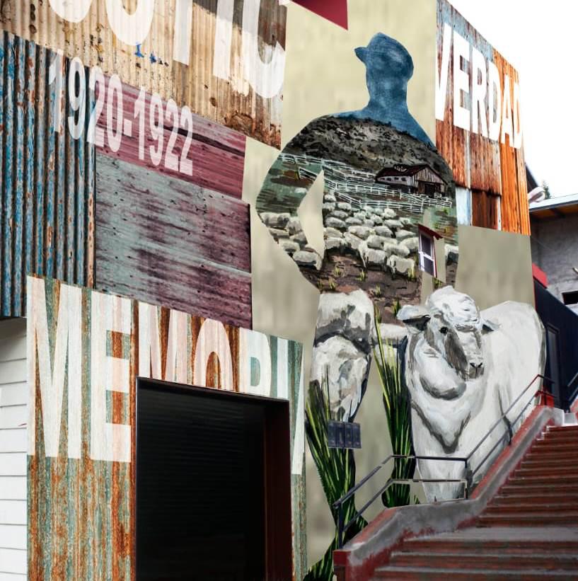 Mural Belen Sanchez noya home