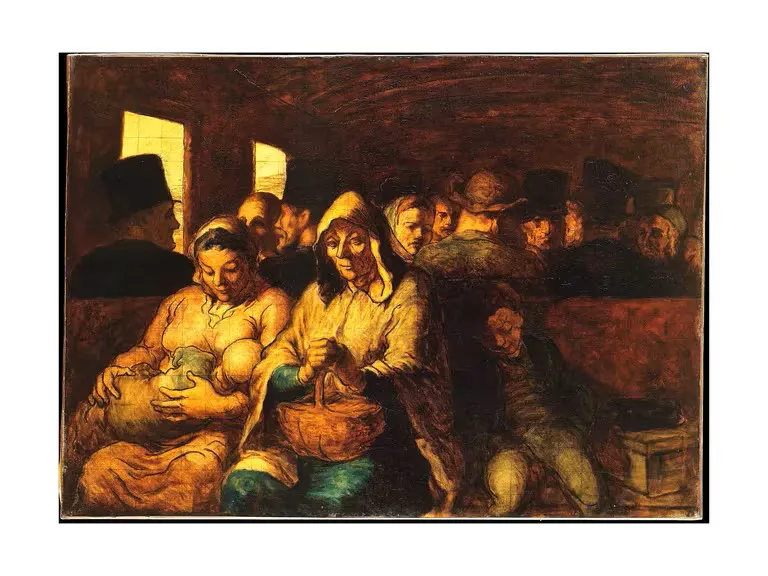 Vagón de tercera clase Honoré Daumier