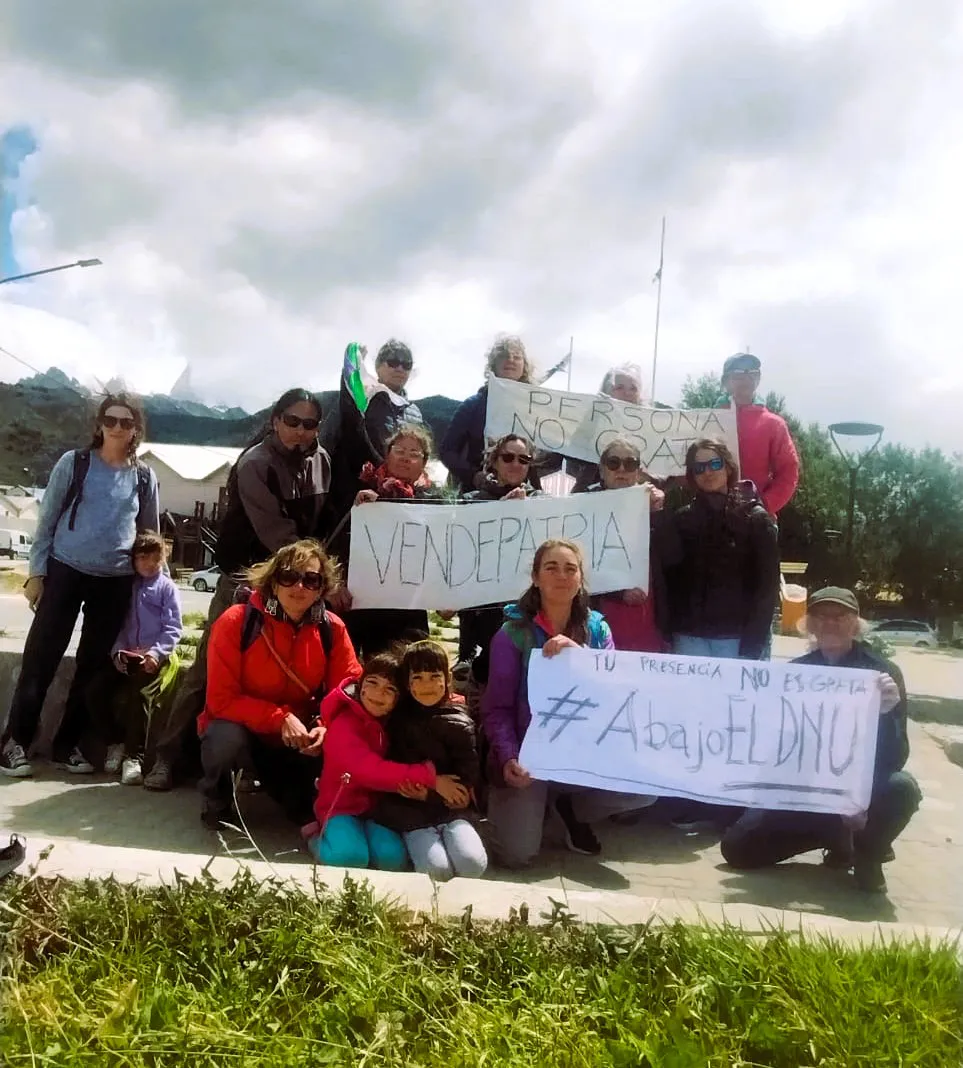protesta contra Bullrich