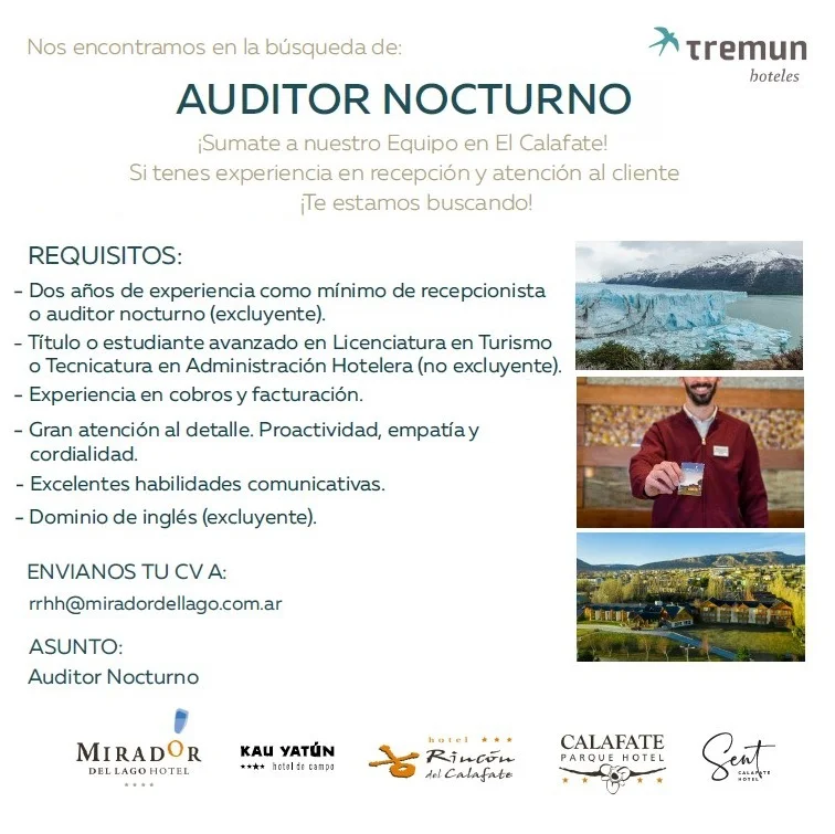 Tremun auditor Nocturno 30 jul al 01 ago