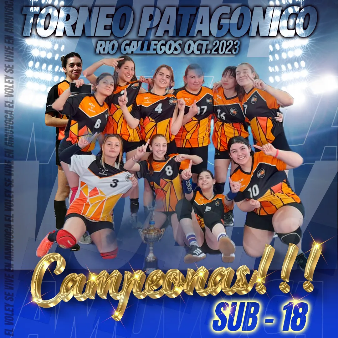 Voley Amuvoca sub 18 femenino CAMPEÓN octubre 2023