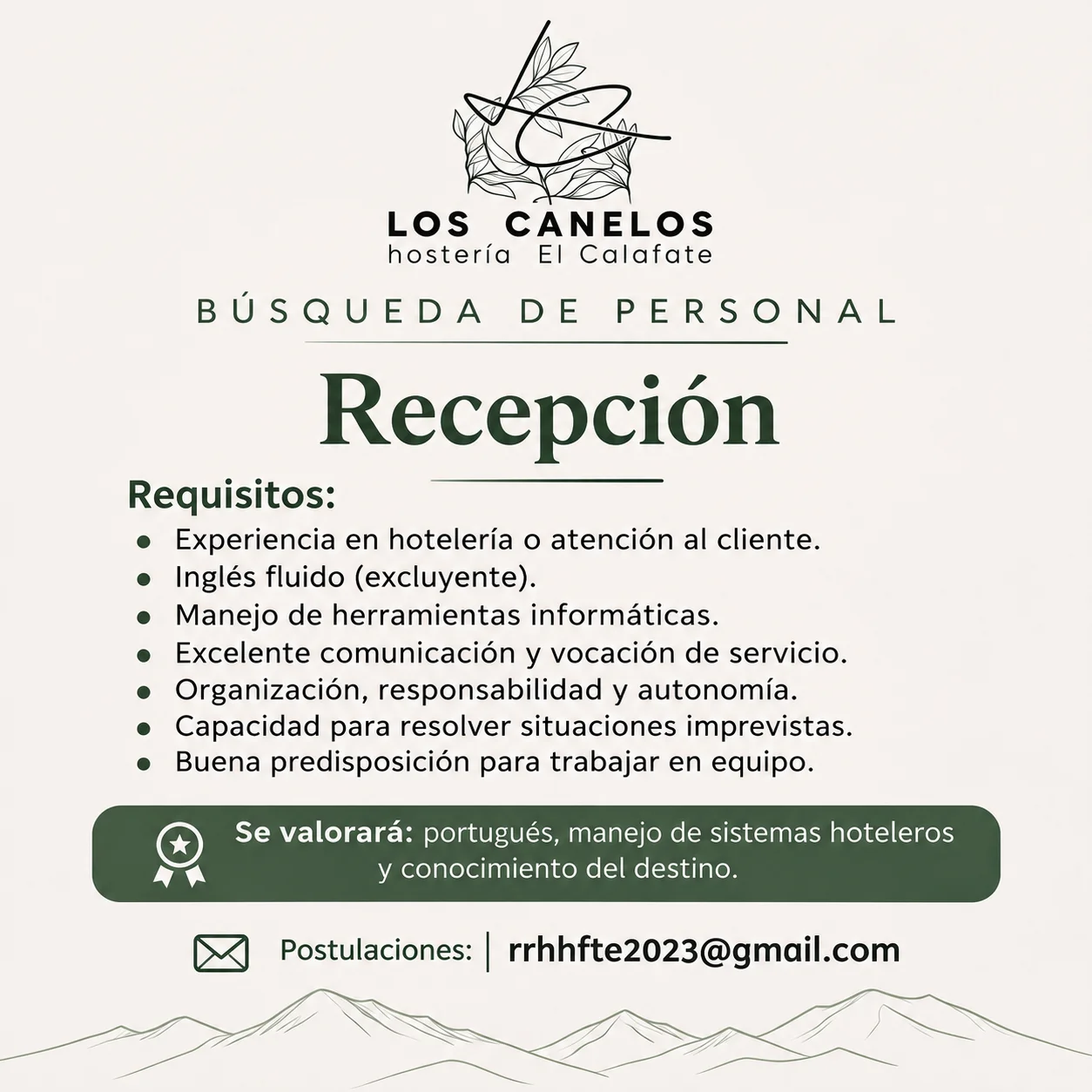 Los Canelos -recepcion 29 al 30 oct