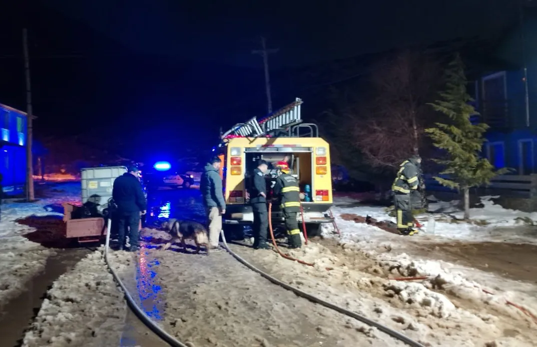 Incendio casa chalten 2