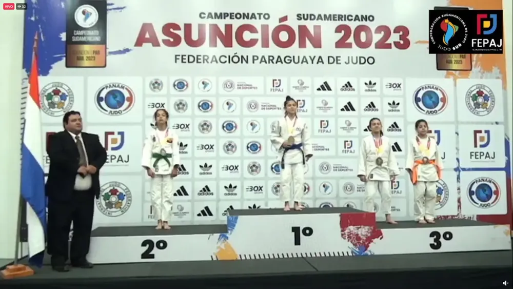 Martina Serra Vargas 3era Podio Sudamericano Paraguay Agosto 2023