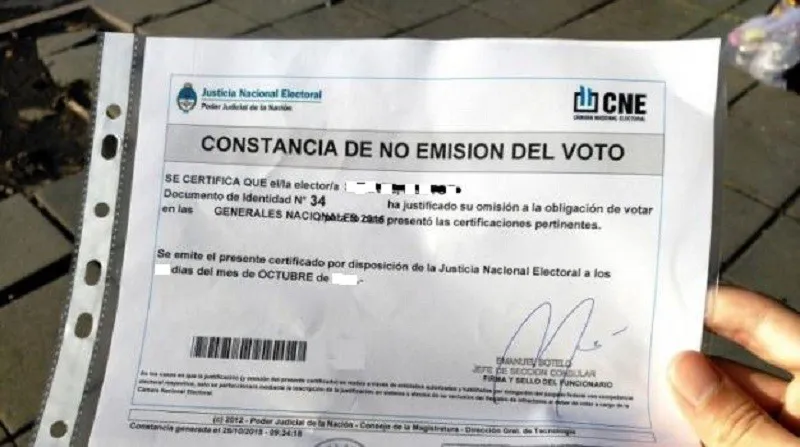 no voto