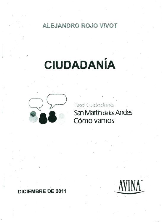 Ciudadanía San Martín 2011 Tapa